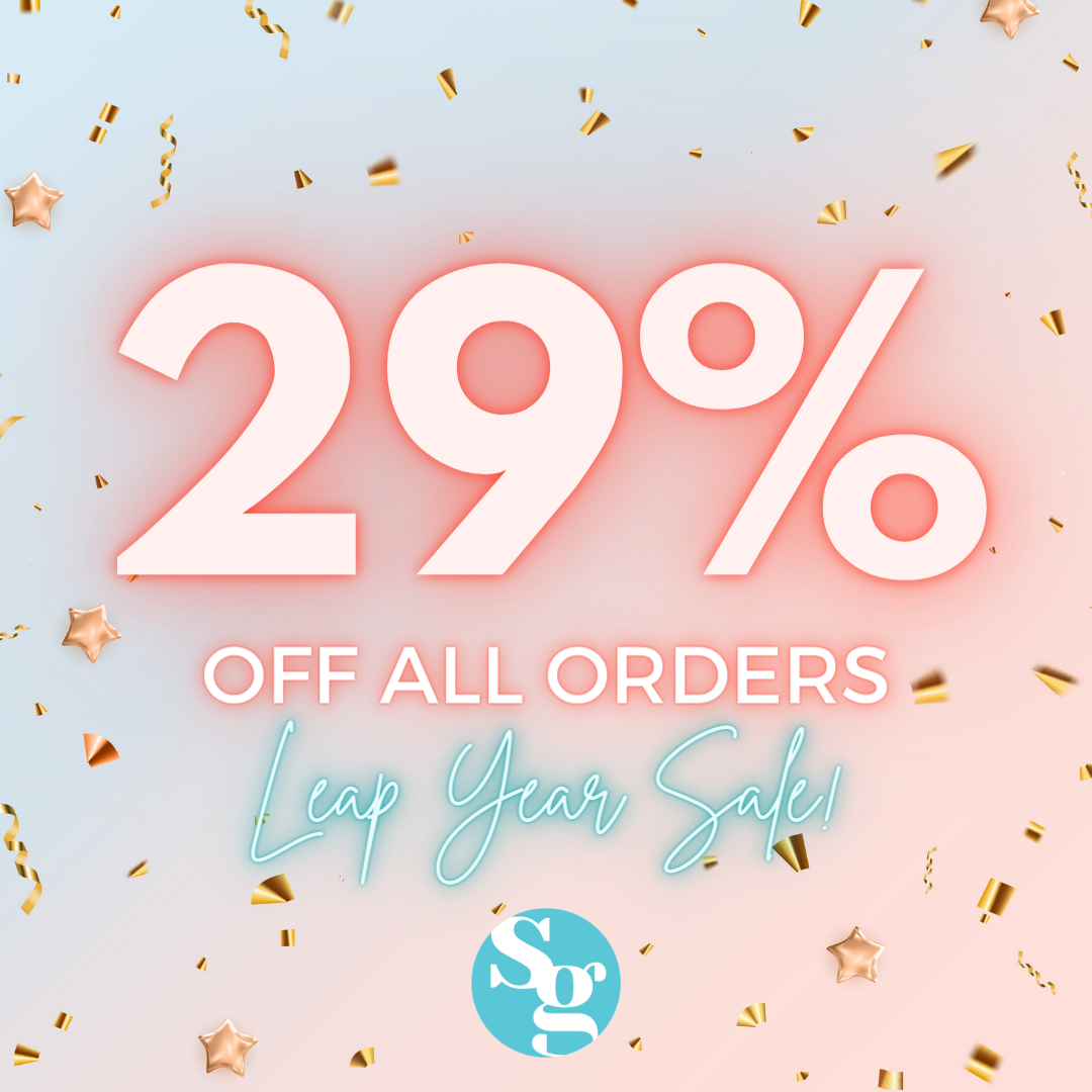 Celebrate Leap Year with Sparkling Savings: Get 29% Off All Orders at –  Spilled Glitter, LLC
