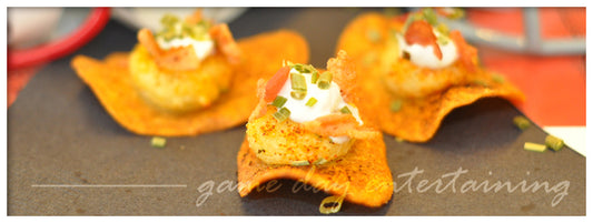 Game Day Entertaining tips and potato dip recipe