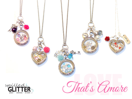 2016 Valentine's Day Floating Locket Spilled Glitter Specials
