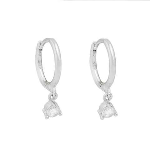 Shining Star Stainless Steel Huggie Earring Set in Gold or Silver - 2 pc each