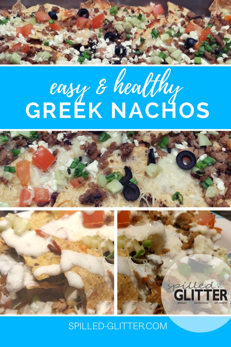 Healthy Greek Nachos with Tzatziki Drizzle
