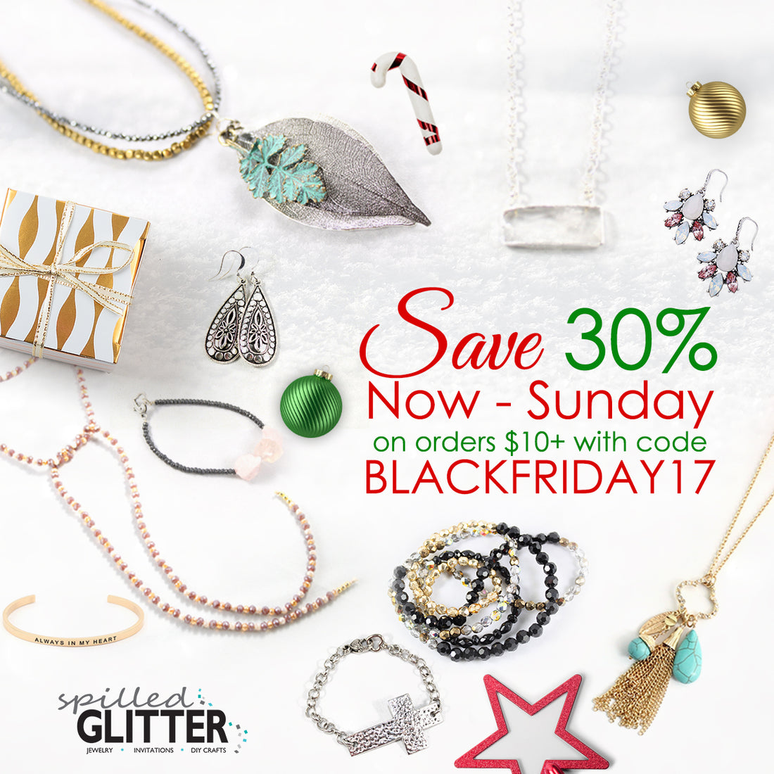 Black Friday Jewlery Sale Save 30% Off