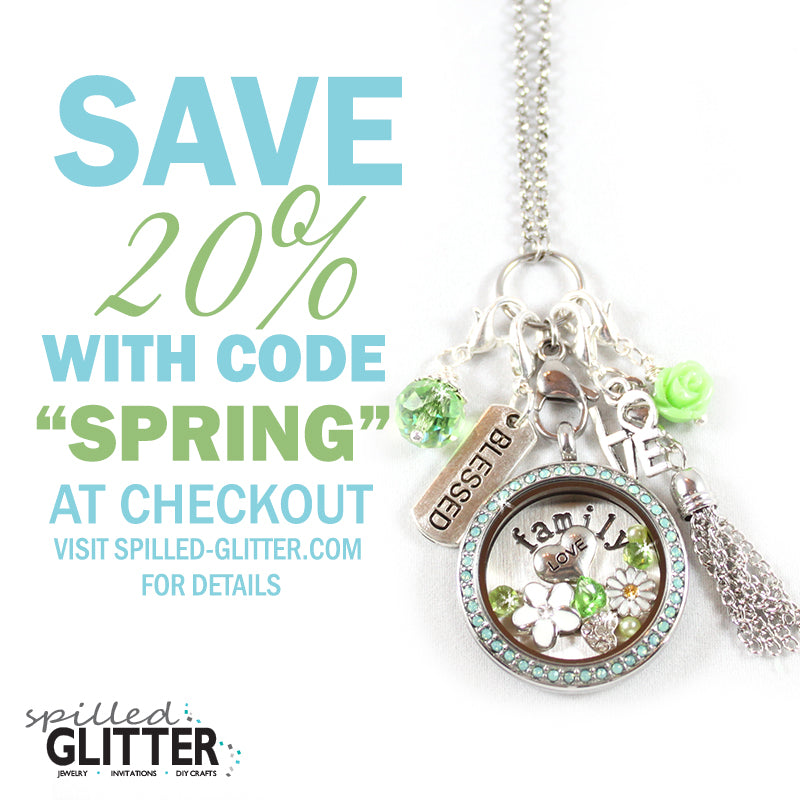 Spring Floating Locket Jewelry Sale