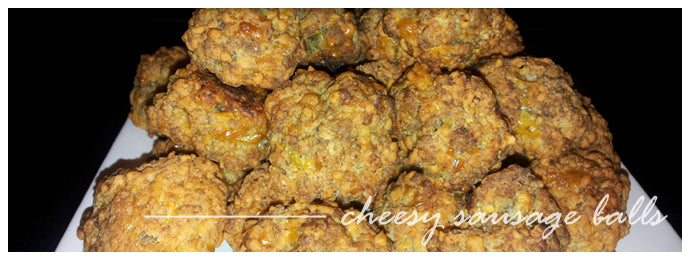 kid friendly cheesy breakfast sausage ball recipe