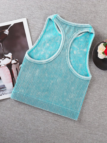 Vintage Washed Ribbed Belly Tank