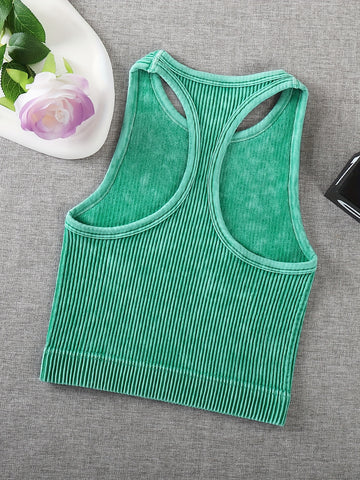 Vintage Washed Ribbed Belly Tank