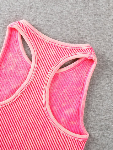 Vintage Washed Ribbed Belly Tank