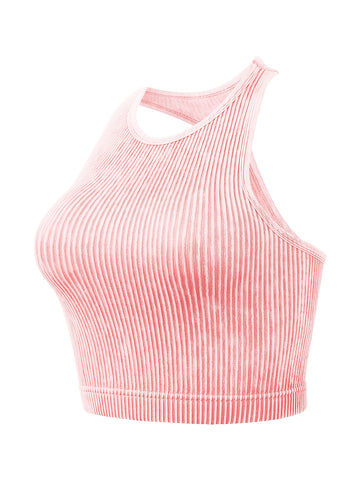 Vintage Washed Ribbed Belly Tank