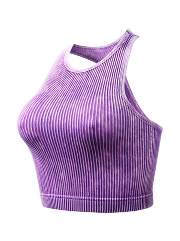 Vintage Washed Ribbed Belly Tank