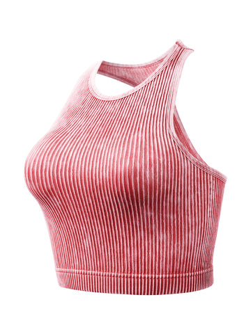 Vintage Washed Ribbed Belly Tank