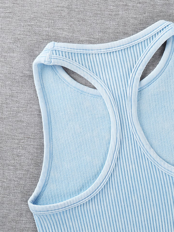 Vintage Washed Ribbed Belly Tank