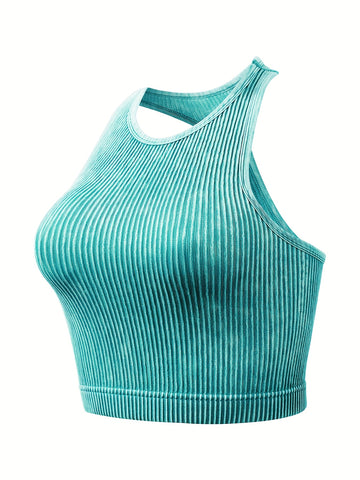 Vintage Washed Ribbed Belly Tank