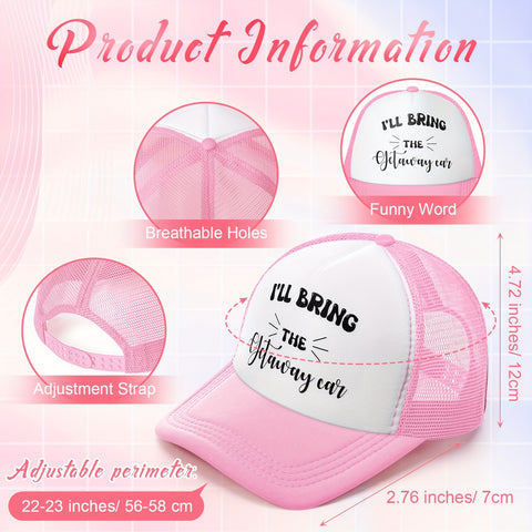Funny Bachelorette Party Trucker Hat Set