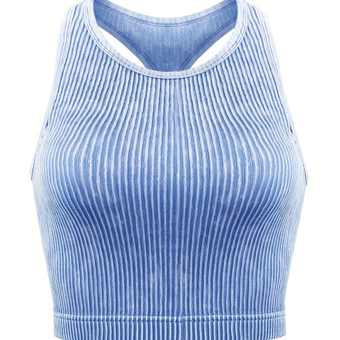 Vintage Washed Ribbed Belly Tank