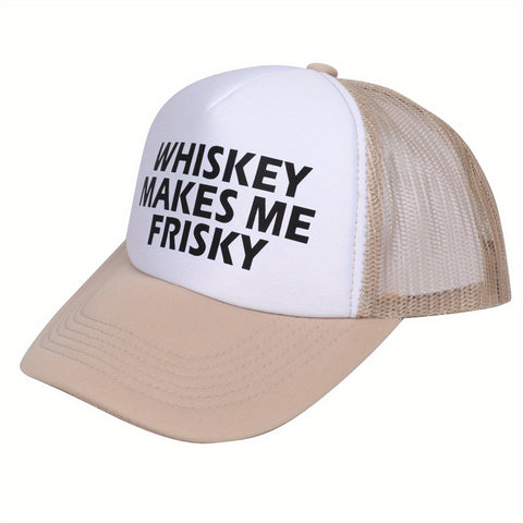 Whiskey Makes Me Frisky Trucker Hat