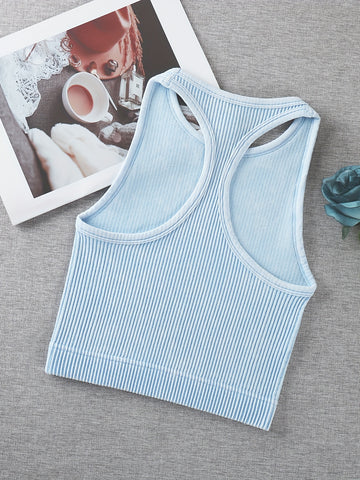 Vintage Washed Ribbed Belly Tank