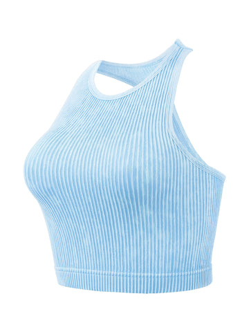Vintage Washed Ribbed Belly Tank