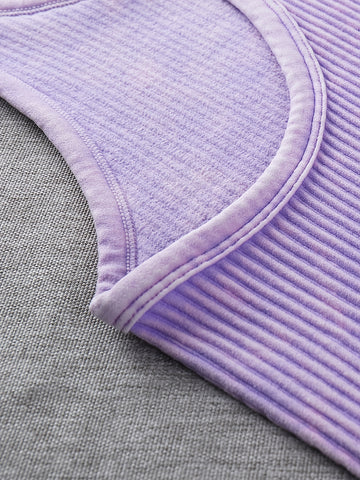 Vintage Washed Ribbed Belly Tank