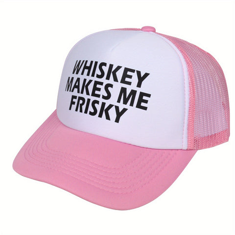 Whiskey Makes Me Frisky Trucker Hat