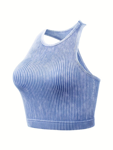 Vintage Washed Ribbed Belly Tank