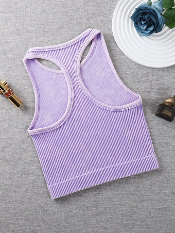 Vintage Washed Ribbed Belly Tank