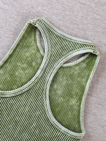 Vintage Washed Ribbed Belly Tank