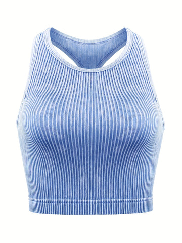 Vintage Washed Ribbed Belly Tank