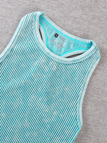 Vintage Washed Ribbed Belly Tank