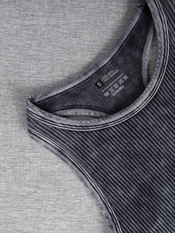 Vintage Washed Ribbed Belly Tank