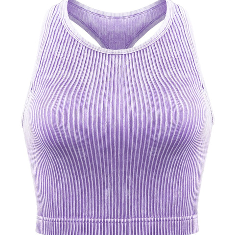 Vintage Washed Ribbed Belly Tank