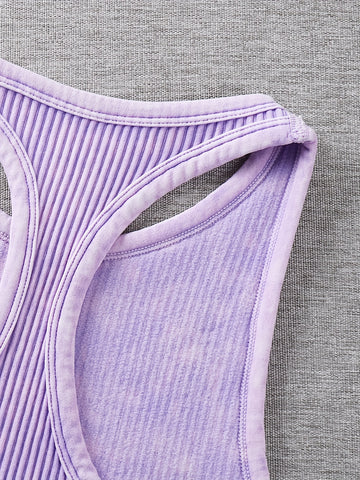 Vintage Washed Ribbed Belly Tank