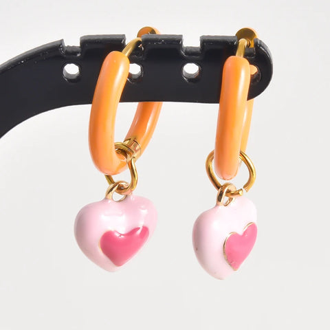 Dopamine Daydream Charm Hoops