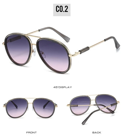 Rosé Sky Mirrored Aviators