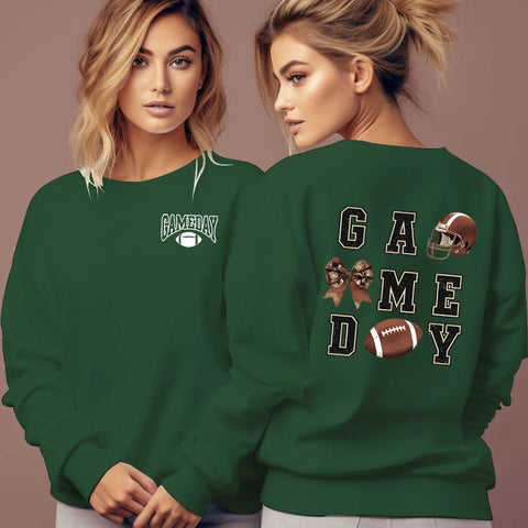 Game Day Bow Football Sweatshirt
