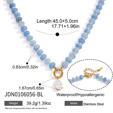 Golden Hour Stone Charm Necklace