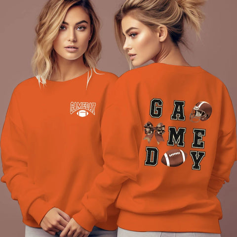 Game Day Bow Football Sweatshirt
