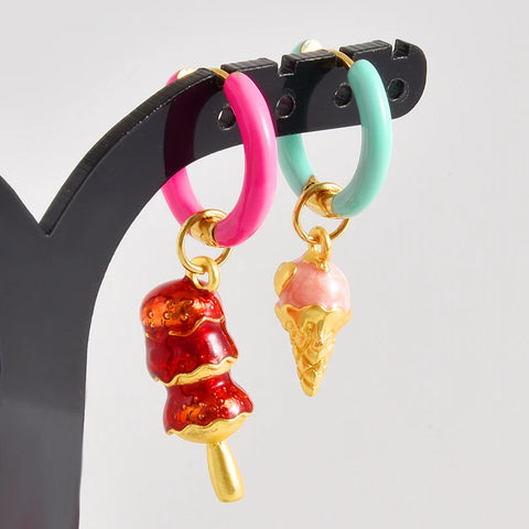 Dopamine Daydream Charm Hoops