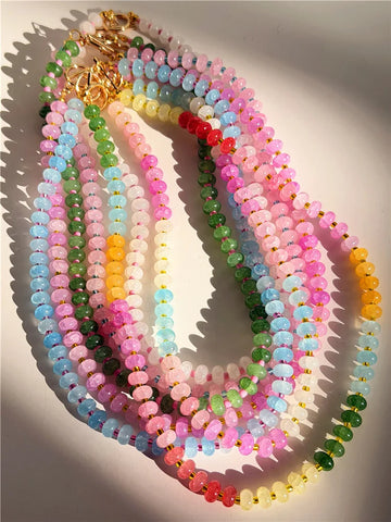 Confetti Bead Strand Necklace