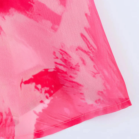 Sunset Muse Printed Chiffon Maxi