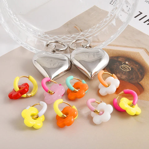 Dopamine Daydream Charm Hoops