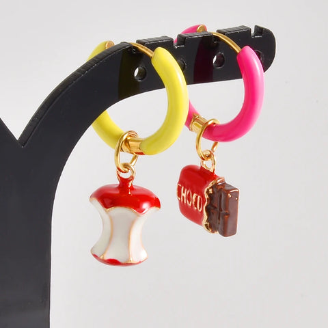 Dopamine Daydream Charm Hoops