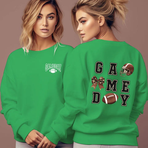 Game Day Bow Football Sweatshirt