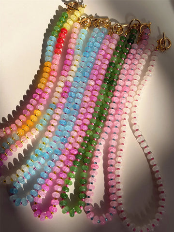 Confetti Bead Strand Necklace