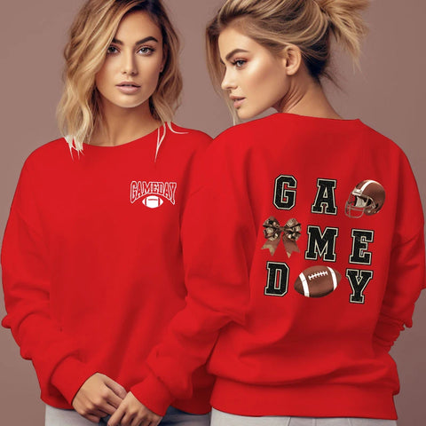 Game Day Bow Football Sweatshirt