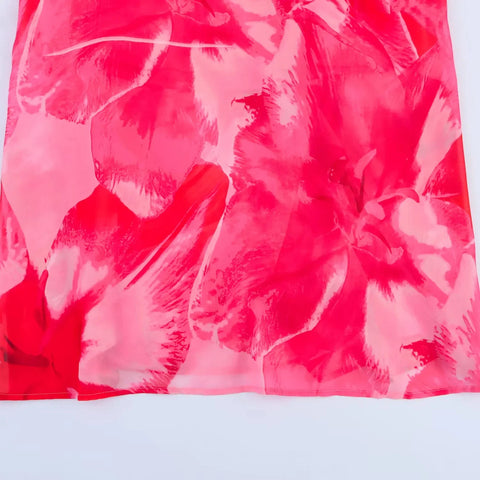 Sunset Muse Printed Chiffon Maxi