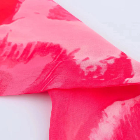 Sunset Muse Printed Chiffon Maxi