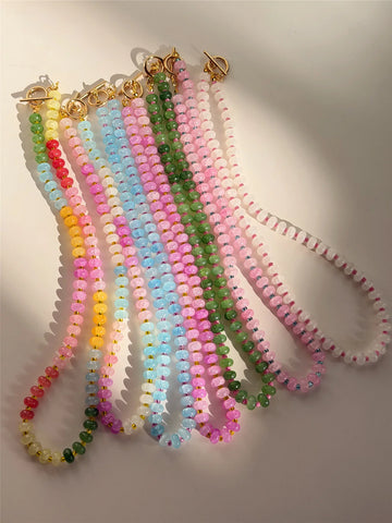 Confetti Bead Strand Necklace
