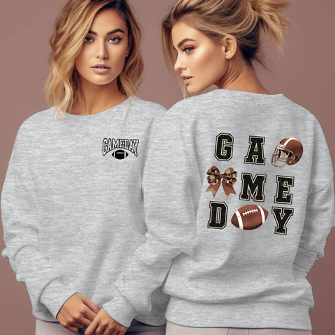 Game Day Bow Football Sweatshirt