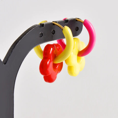 Dopamine Daydream Charm Hoops