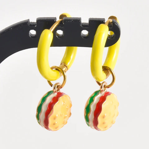 Dopamine Daydream Charm Hoops